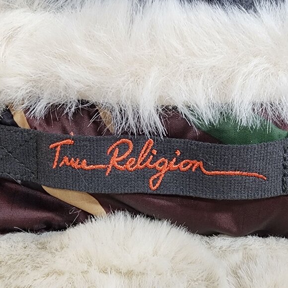 True Religion Dark Khaki Removable Liner Parka, Women's Medium - Picture 16 of 16